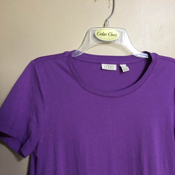 LOGO Sm short sleeve 2 pockets high low hem. - Picture 4 of 12